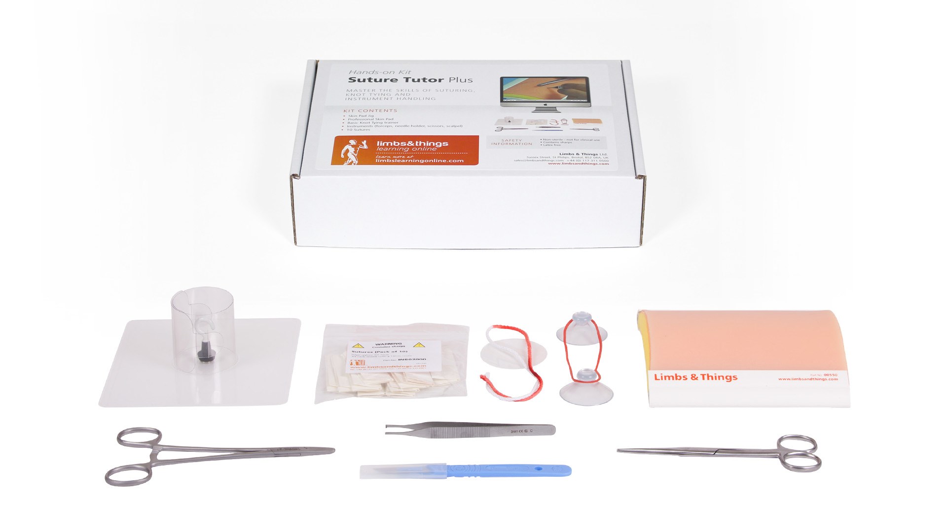 Premium Suture Kit, Suture Practice Kit for Medical Students, Including  Large Silicone Pad, Suture Threads, Tool Kit, Knot Board and Suture Video  Course