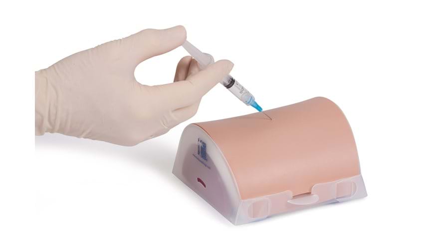  soft tissue injection pad  practising intradermal, subcutaneous and intramuscular tissue injection techniques.