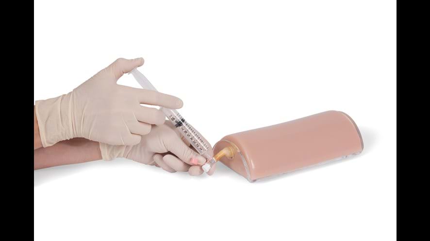 This Vascular Access Trainer contains a representation of the jugular vein and is ideal for teaching needle insertion under ultrasound.