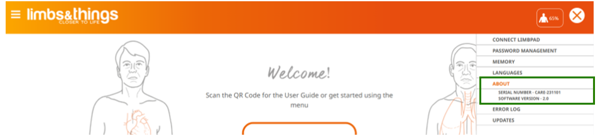 How to find your software version in the CaRE software
