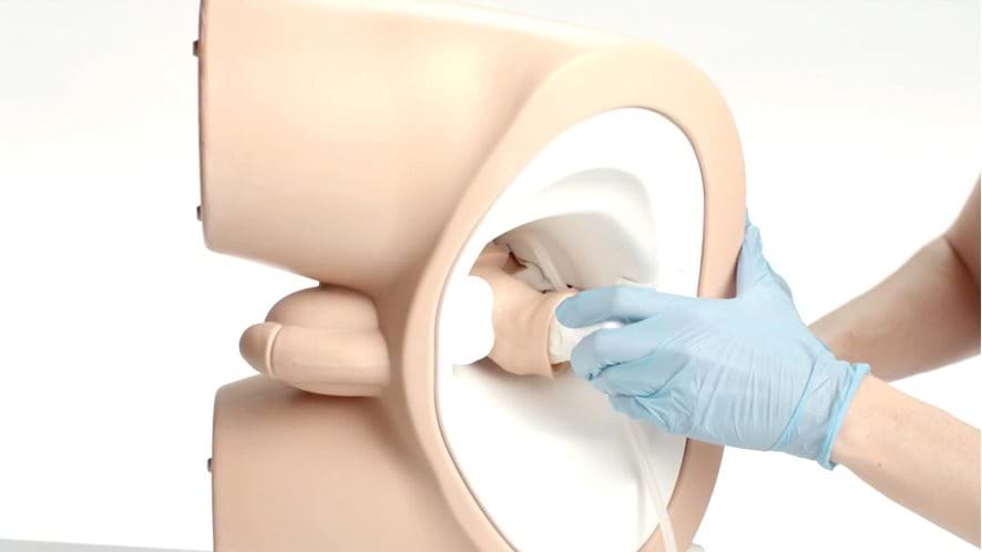 Male Rectal Examination Trainer Standard in Light Skin Tone for rectal and prostate examination simulation