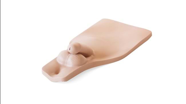 Replacement Male Perineum for the Limbs & Things Male Catheterization Trainer, light skin tone.