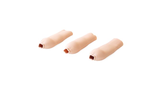 Replacement foreskin pack (Light Skin Tone) for the Male Catheterization Trainer.