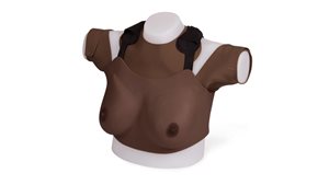 Advanced Breast Examination Trainer features 6 interchangeable pathologies, helping trainees to identify various complications.