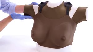 Advanced Breast Examination Trainer features 6 interchangeable pathologies, helping trainees to identify various complications.