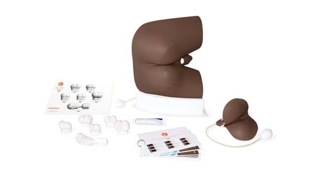 Male Rectal Examination Trainer Advanced in dark Skin Tone for rectal and prostate examination simulation with pathologies 