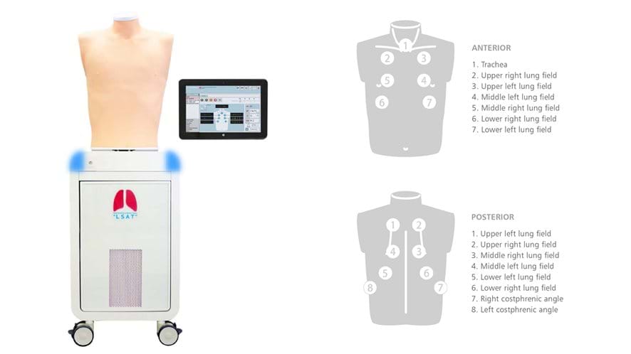 The Lung Sound Auscultation Trainer offers efficient and effective respiratory auscultation training