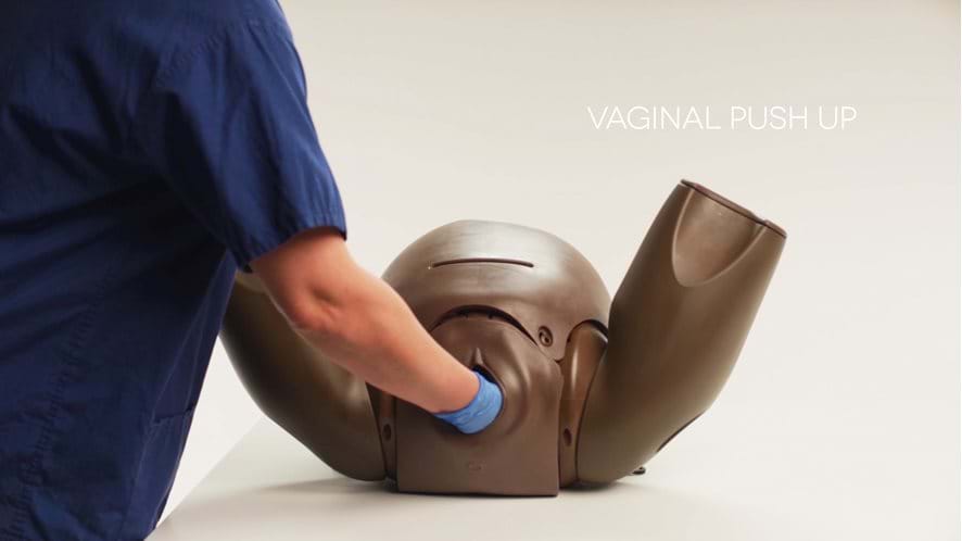 Vaginal Push up of the Enhanced Caesarean Section Module for the PROMPT Flex in Light Skin Tone