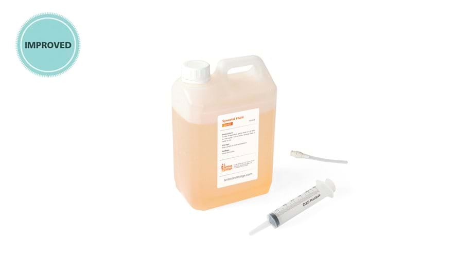 2.5ltr, container of ready to use synovial fluid for use with the Knee Aspiration & Injection Trainer