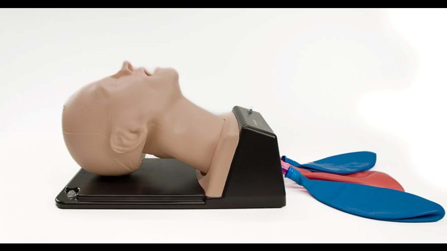 AirSim Advanced X airway management simulator in light skin tone from Trucorp