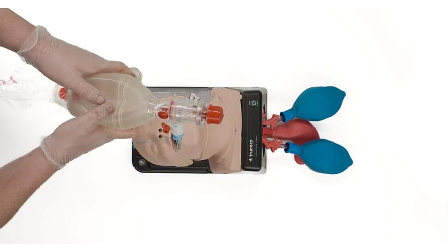 Airsim Combo Bronchi X Airway management in light skin tone from Trucorp