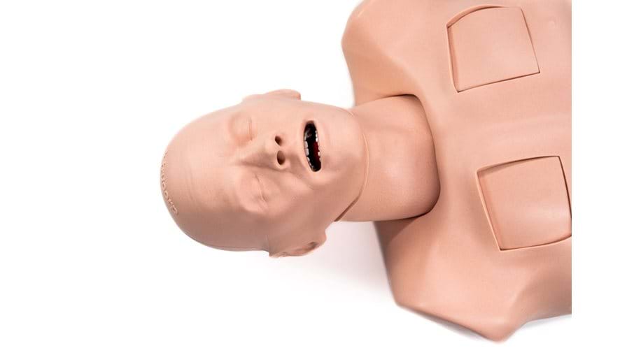 Truman Trauma Torso in Light skin tone for airway simulation training in emergency situations 