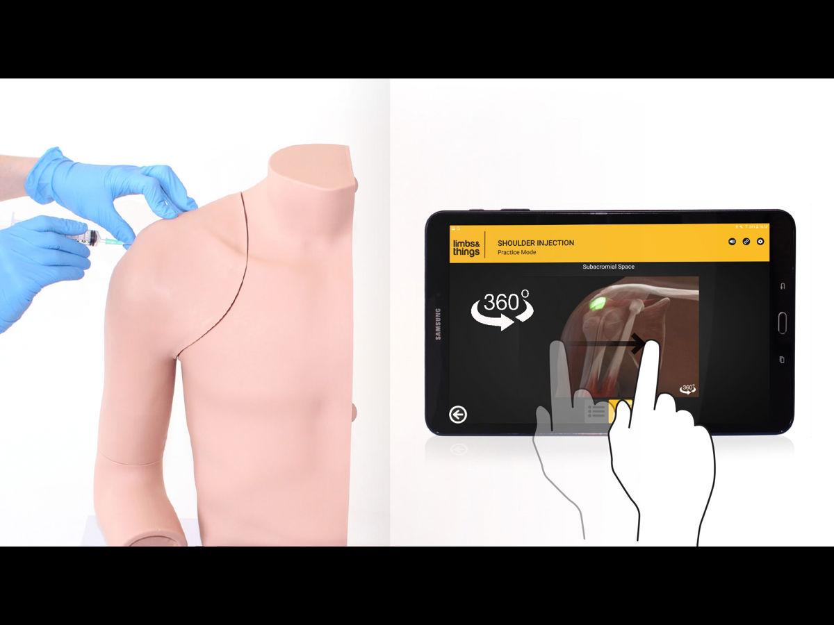 Shoulder Ir Injection Shoulder Injection Trainer - Palpation Guided (Light Skin Tone) | Limbs ...