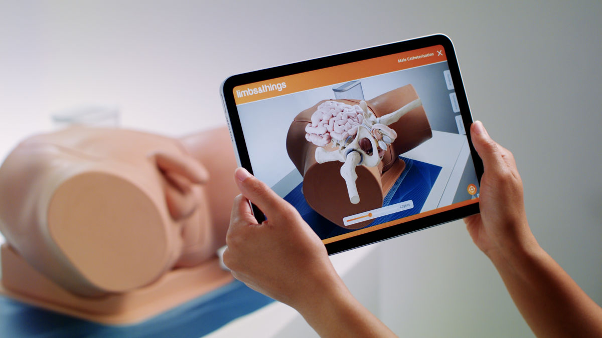 Task Trainer Male Catheterization Trainer with Augmented Reality | Limbs & Things UK