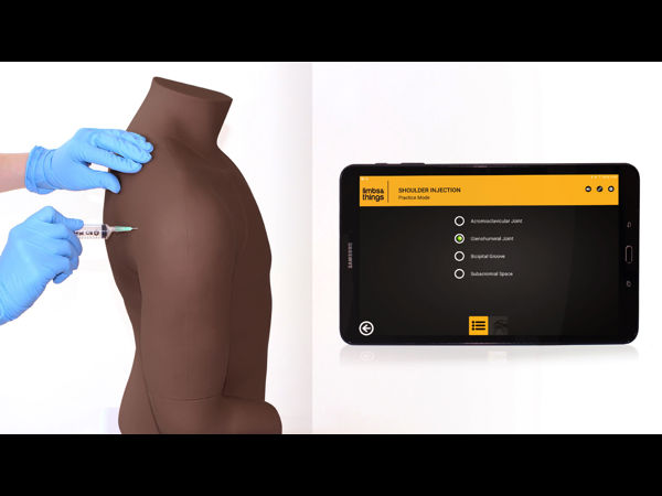 Shoulder Ir Injection Shoulder Injection Trainer - Palpation Guided (Dark Skin Tone) | Limbs ...