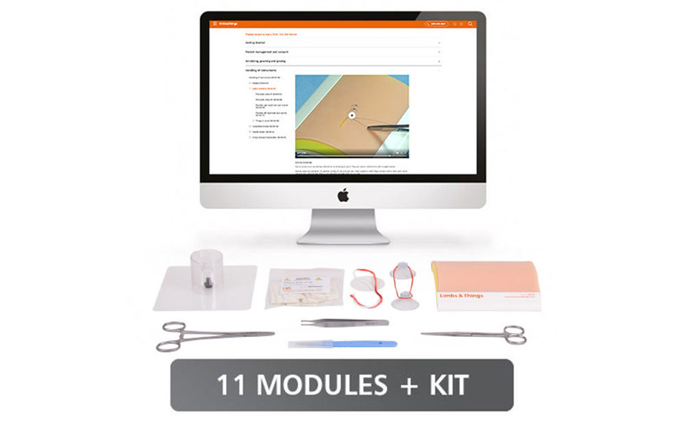 Suture Tutor Plus Hands-On Kit (Light Skin Tone) | Limbs & Things UK